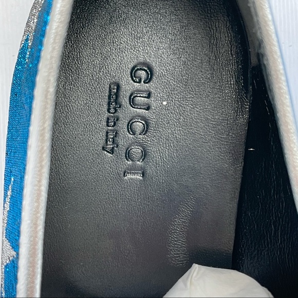Stunning Gucci Starry Night Blue and Silver Loafer - Picture 8 of 10